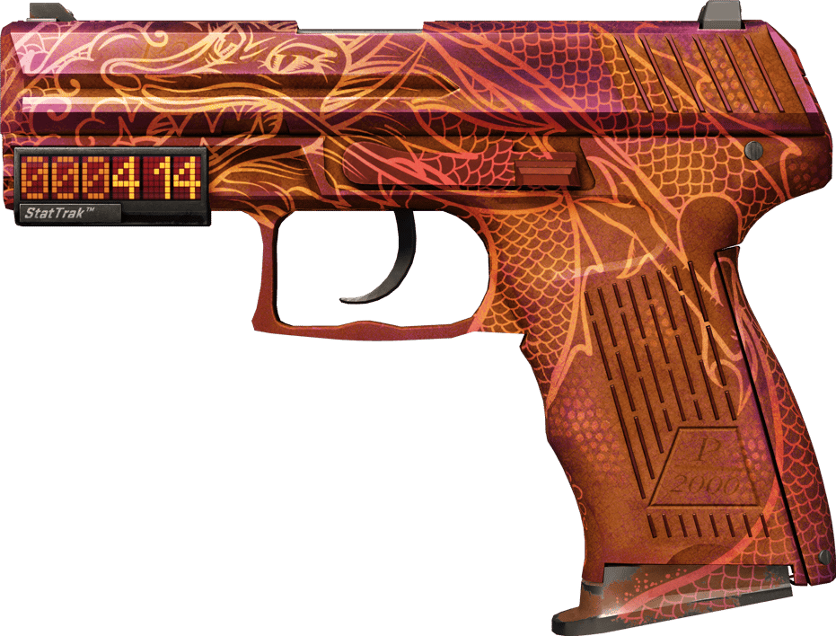 Preview image 1 of StatTrak™ P2000 | Imperial Dragon (มีรอยถลอกอย่างมาก)