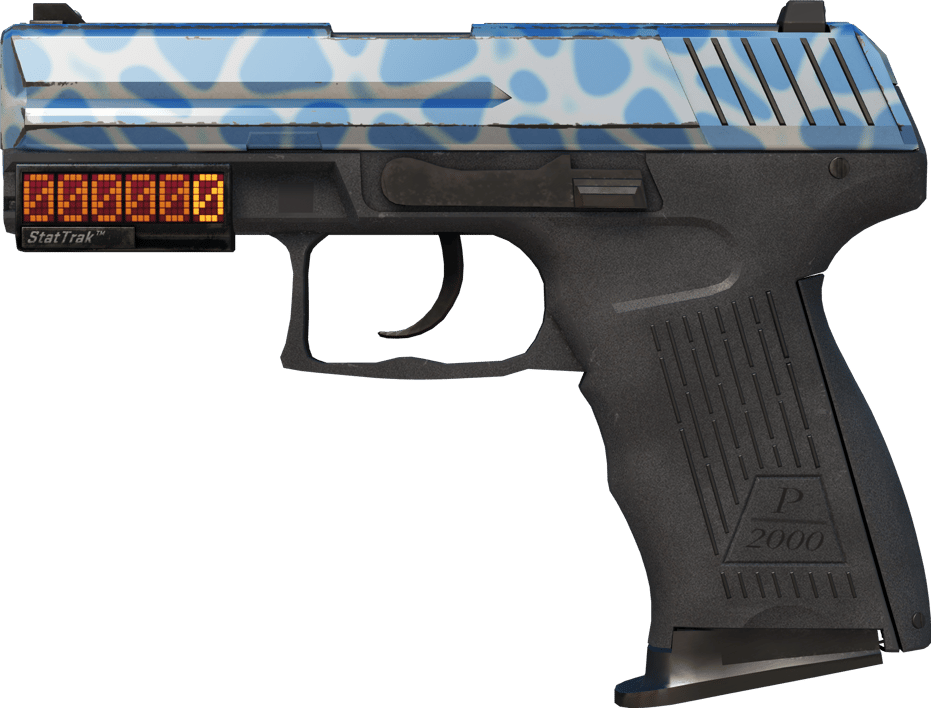 Preview image 1 of StatTrak™ P2000 | Ocean Foam (Factory New)