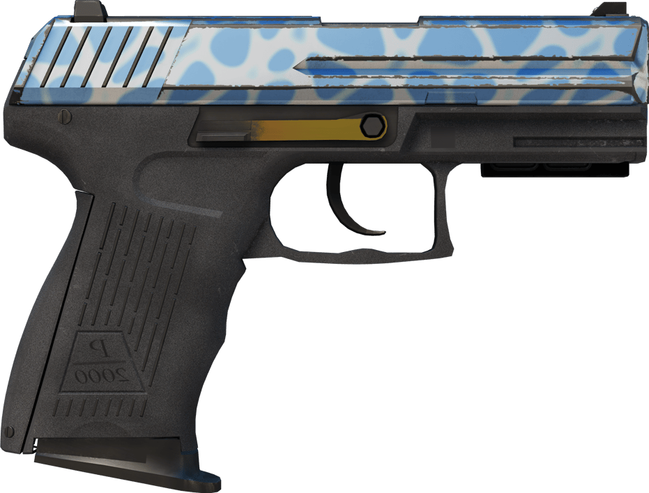 Preview image 2 of P2000 (StatTrak™) | Ocean Foam (มีรอยถลอกเล็กน้อย)