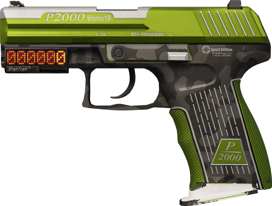 Preview image 1 of StatTrak™ P2000 | Çimen (Görevde Kullanılmış)