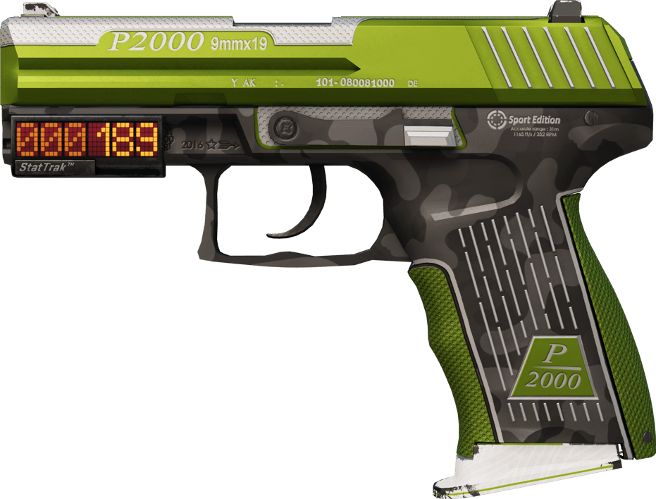 Preview image 1 of StatTrak™ P2000 | Çimen (Az Aşınmış)