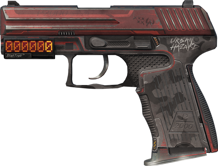 Preview image 1 of P2000 StatTrak™ | Peligro urbano (Deplorable)