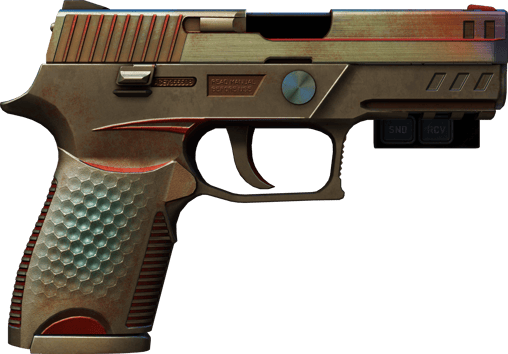 Preview image 2 of StatTrak™ P250 | Cyber Shell (Battle-Scarred)