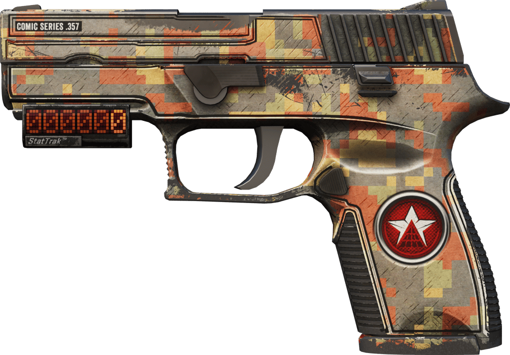 Preview image 1 of StatTrak™ P250 | Cyfrowa czerwień (po ciężkich walkach)