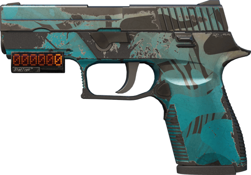 StatTrak™ P250 | Ripple (มีรอยถลอกอย่างมาก)