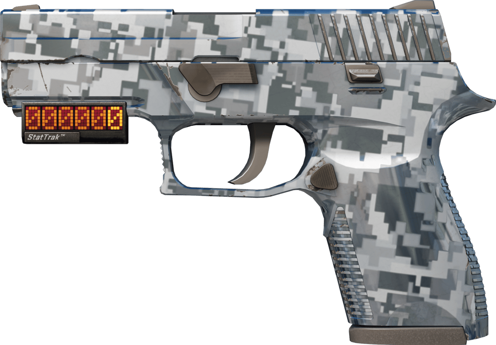 Preview image 1 of StatTrak™ P250 | Steel Disruption (Minimal Wear)