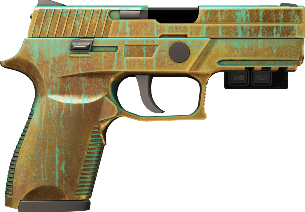 Preview image 2 of StatTrak™ P250 | Verdigris (มีรอยถลอกอย่างมาก)