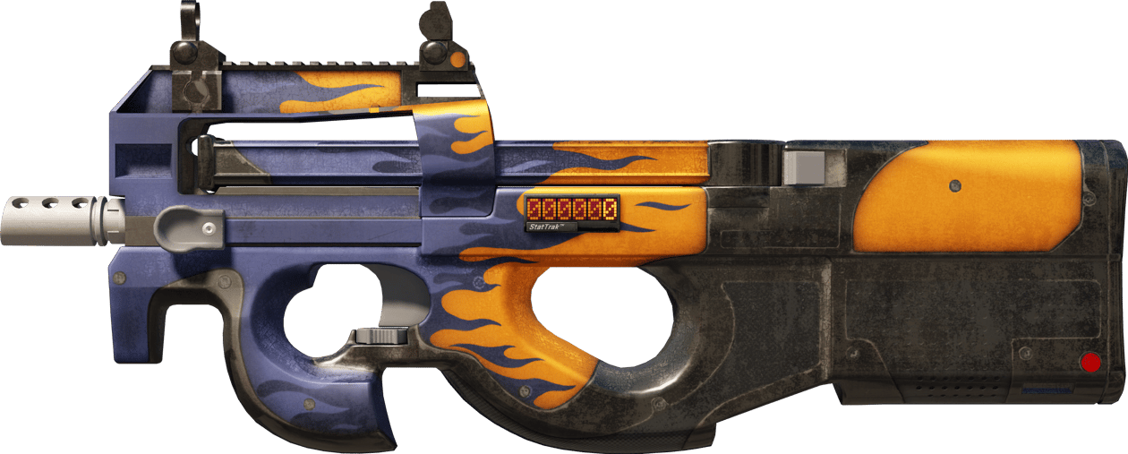 Preview image 1 of StatTrak™ P90 | Mavi Alev (Savaş Görmüş)