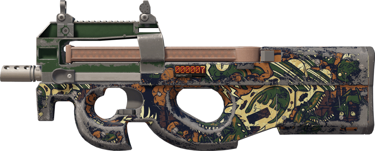 Preview image 1 of StatTrak™ P90 | Kakao Çıldırışı (Eskimiş)
