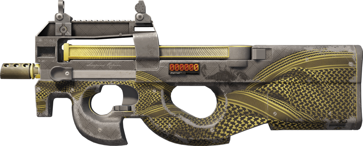 Preview image 1 of StatTrak™ P90 | Guerre désertique (Testée sur le terrain)