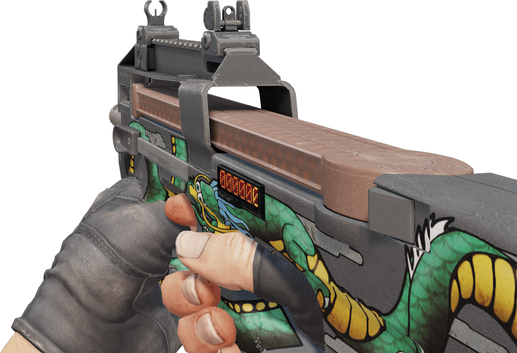 Preview image 3 of StatTrak™ P90 | Emerald Dragon (FT - Qua thực chiến)