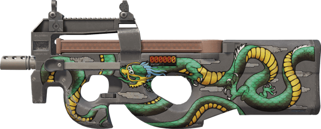 StatTrak™ P90 | Dragon émeraude (Testée sur le terrain)