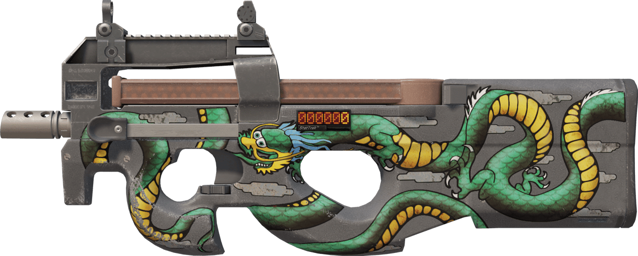 Preview image 1 of StatTrak™ P90 | Emerald Dragon (FT - Qua thực chiến)