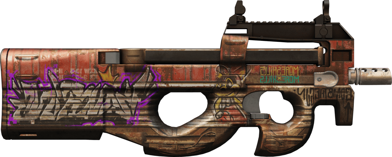 Preview image 2 of StatTrak™ P90 | 集装箱 (破损不堪)