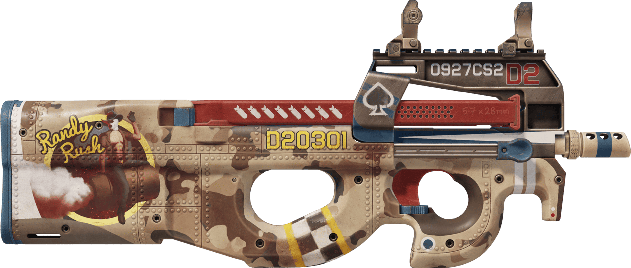 Preview image 2 of StatTrak™ P90 | Randy Rush (Fabrikneu)