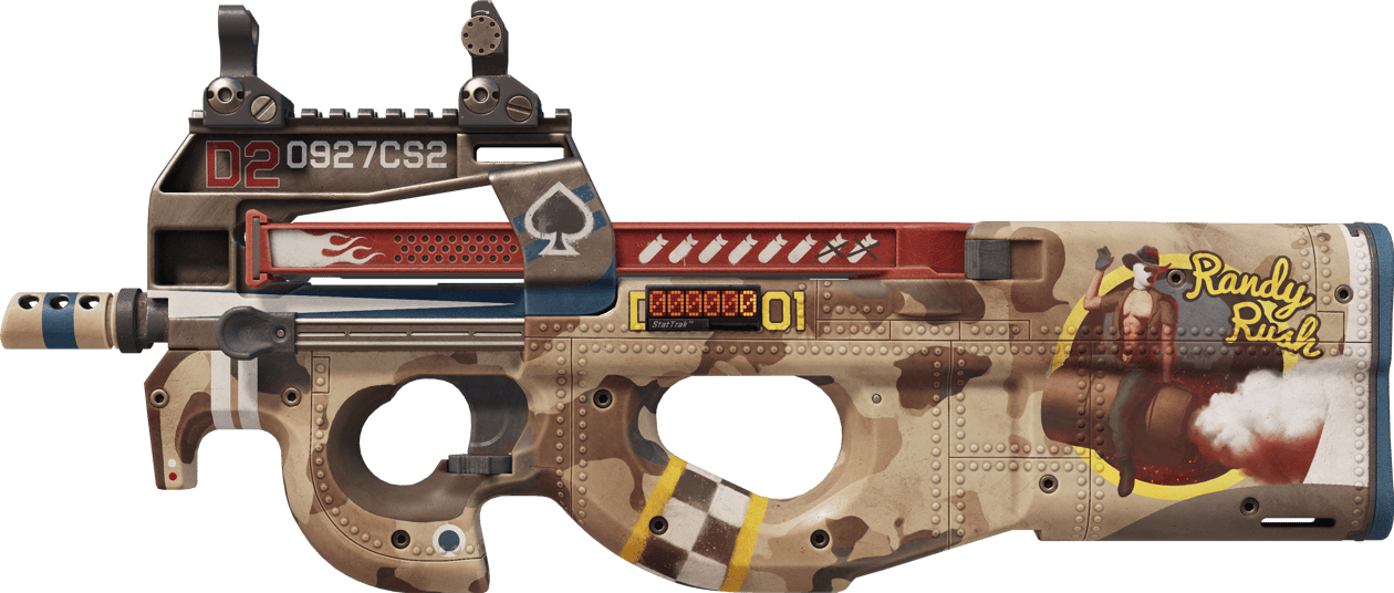 Preview image 1 of StatTrak™ P90 | Randy Rush (Très peu usée)