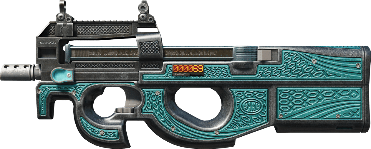 Preview image 1 of StatTrak™ P90 | 收縮紋 (戰痕累累)