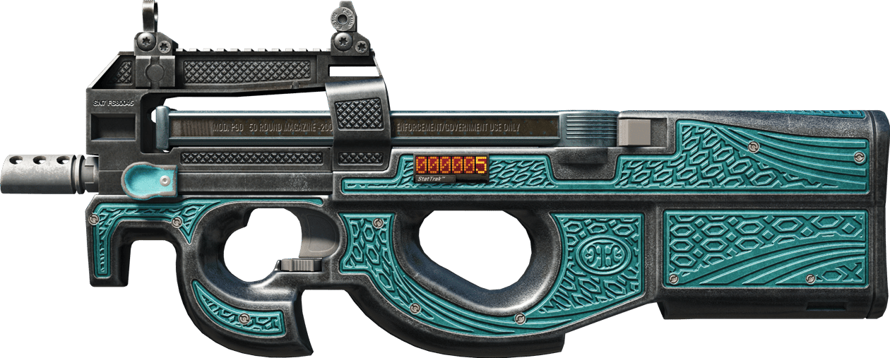 Preview image 1 of StatTrak™ P90 | Traction (Com Muito Uso)