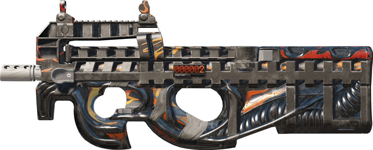 Preview image 1 of StatTrak™ P90 | Vent Rush (Well-Worn)
