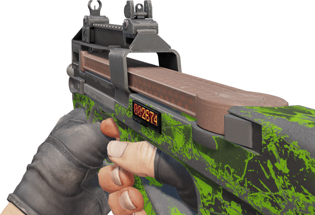 Preview image 3 of StatTrak™ P90 | Virus (Battle-Scarred)