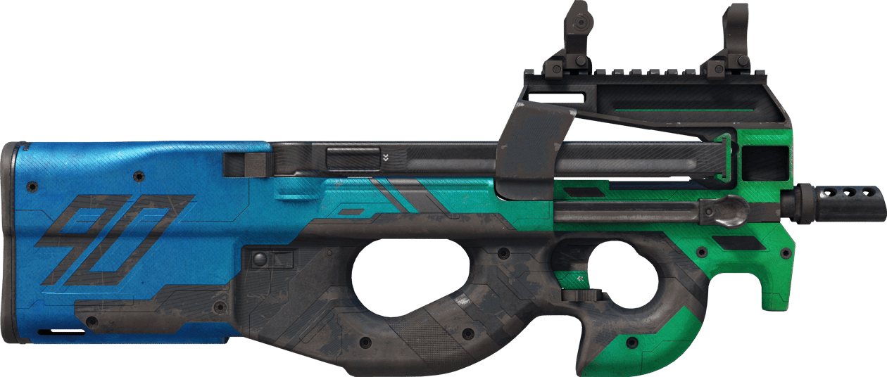 Preview image 2 of StatTrak™ P90 | Wave Breaker (Segnato dalle battaglie)