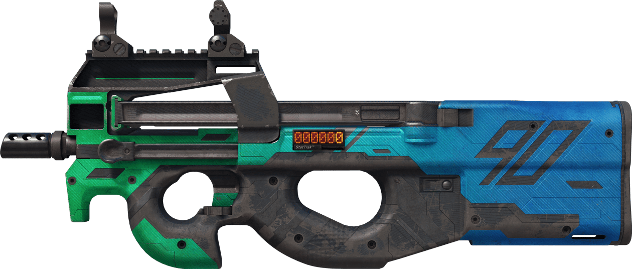 Preview image 1 of StatTrak™ P90 | Wave Breaker (Segnato dalle battaglie)