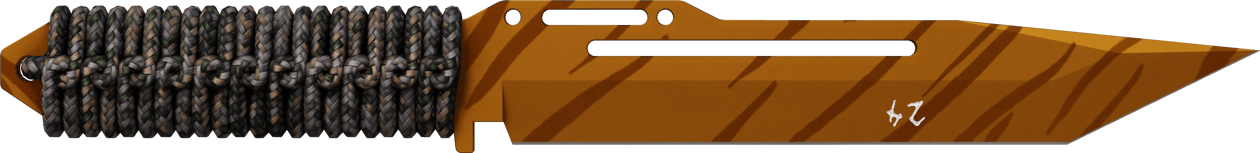 Preview image 1 of ★ StatTrak™ Paraşüt Kordonu Saplı Bıçak | Kaplan Dişi (Fabrikadan Yeni Çıkmış)