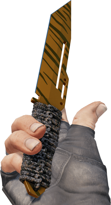 Preview image 3 of ★ StatTrak™ Paraşüt Kordonu Saplı Bıçak | Kaplan Dişi (Az Aşınmış)