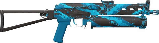 Preview image 2 of StatTrak™ PP-Bizon | Blue Streak (Com Pouco Uso)