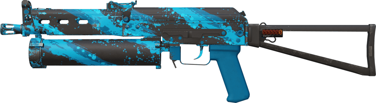 Preview image 1 of StatTrak™ PP-Bizon | Blue Streak (Minimal Wear)