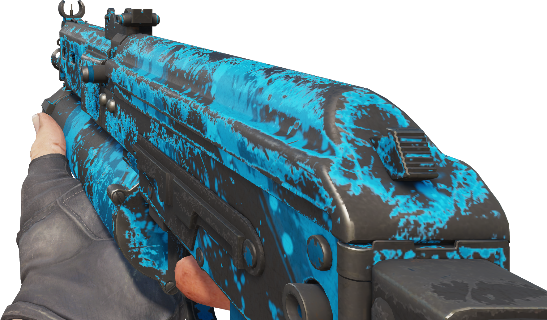 Preview image 4 of StatTrak™ PP-Bizon | Blue Streak (Well-Worn)