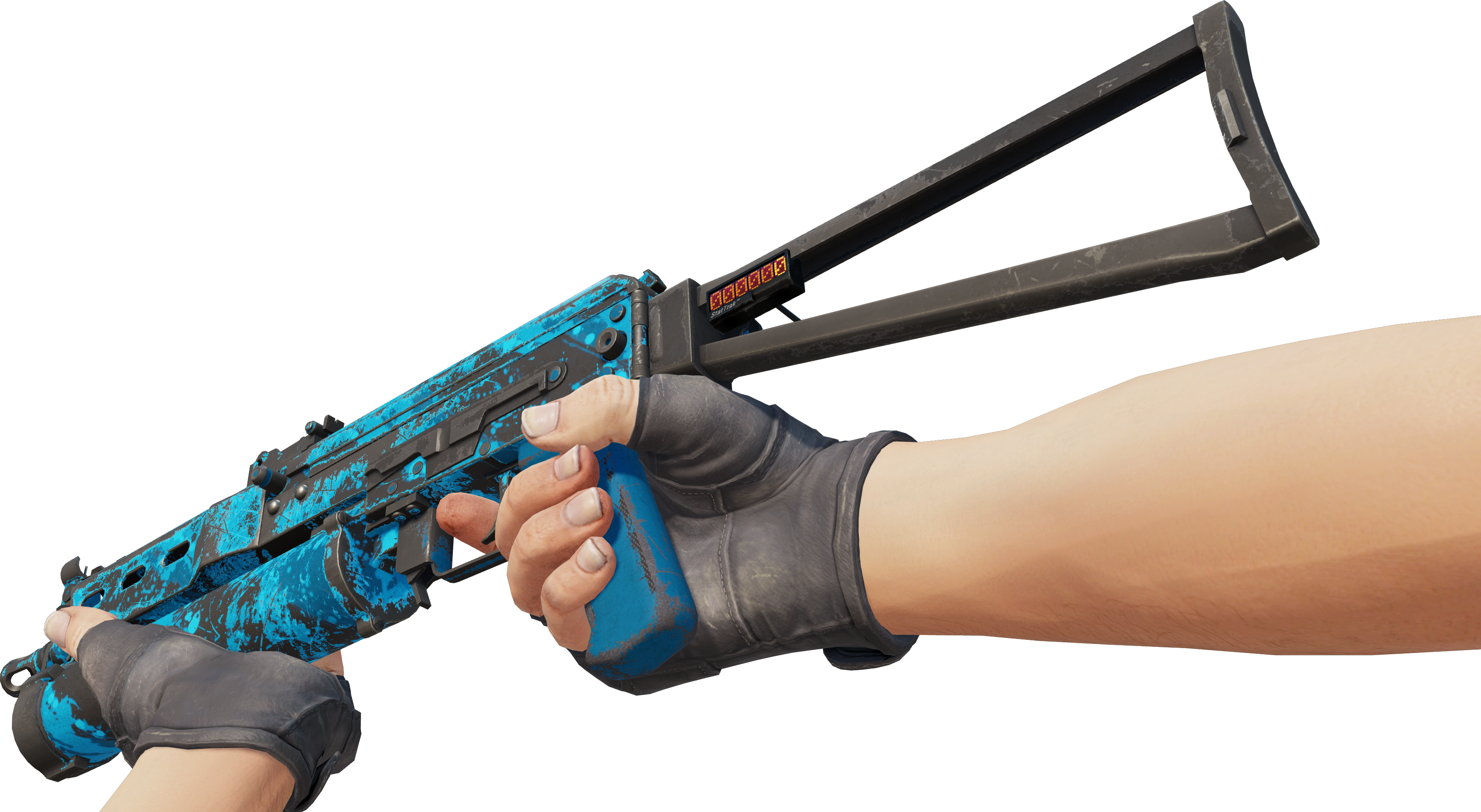 Preview image 3 of StatTrak™ PP-Bizon | Blue Streak (Well-Worn)