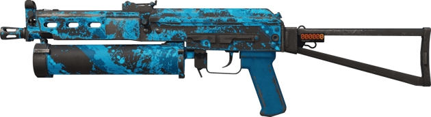 StatTrak™ PP-Bizon | Blaue Streifen (Abgenutzt)
