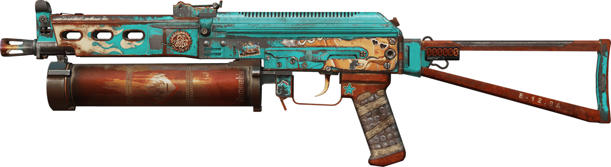 Preview image 1 of StatTrak™ PP-Bizon | Embargo (かなり摩耗)