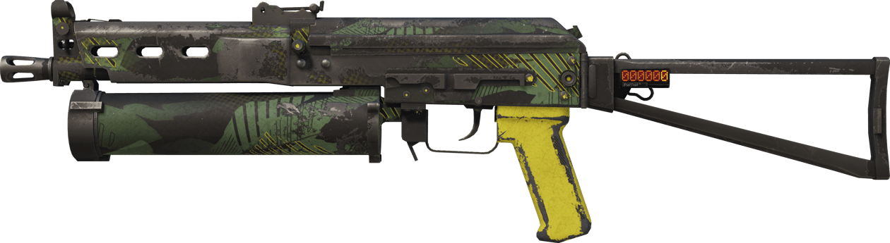 Preview image 1 of StatTrak™ PP-Bizon | Jungle Slipstream (戦いで傷ついた)