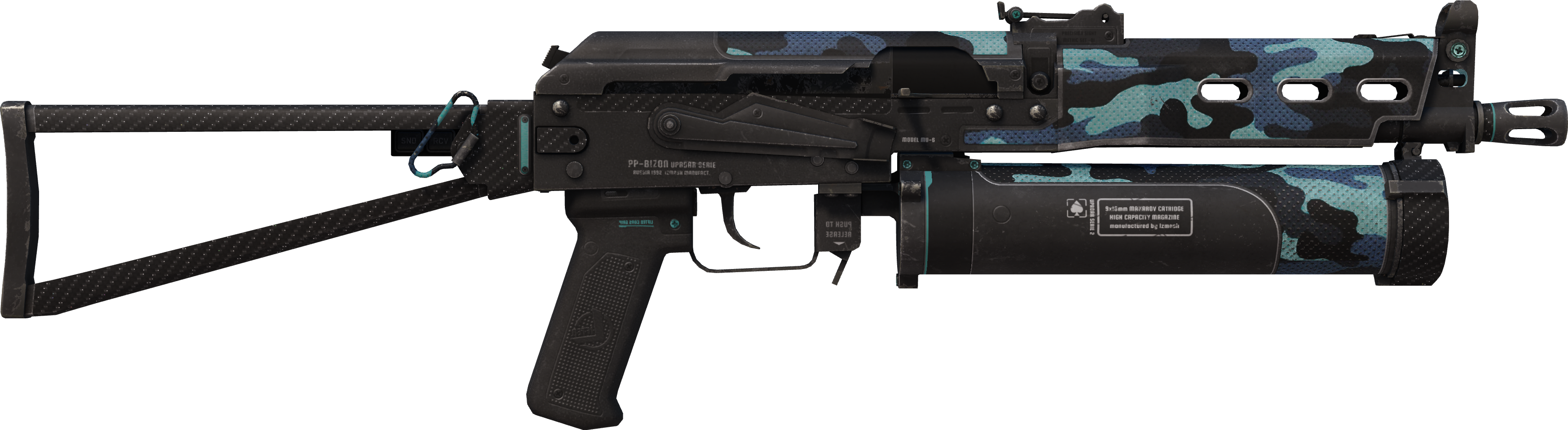 Preview image 2 of StatTrak™ PP-Bizon | Night Riot (Minimal Wear)
