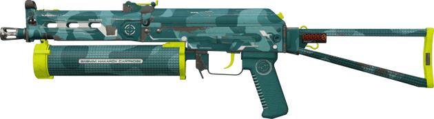 StatTrak™ PP-Bizon | Photic Zone (Testado no Terreno)