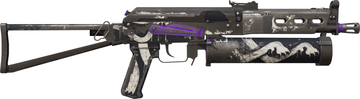 Preview image 2 of StatTrak™ PP-Bizon | Space Cat (Battle-Scarred)
