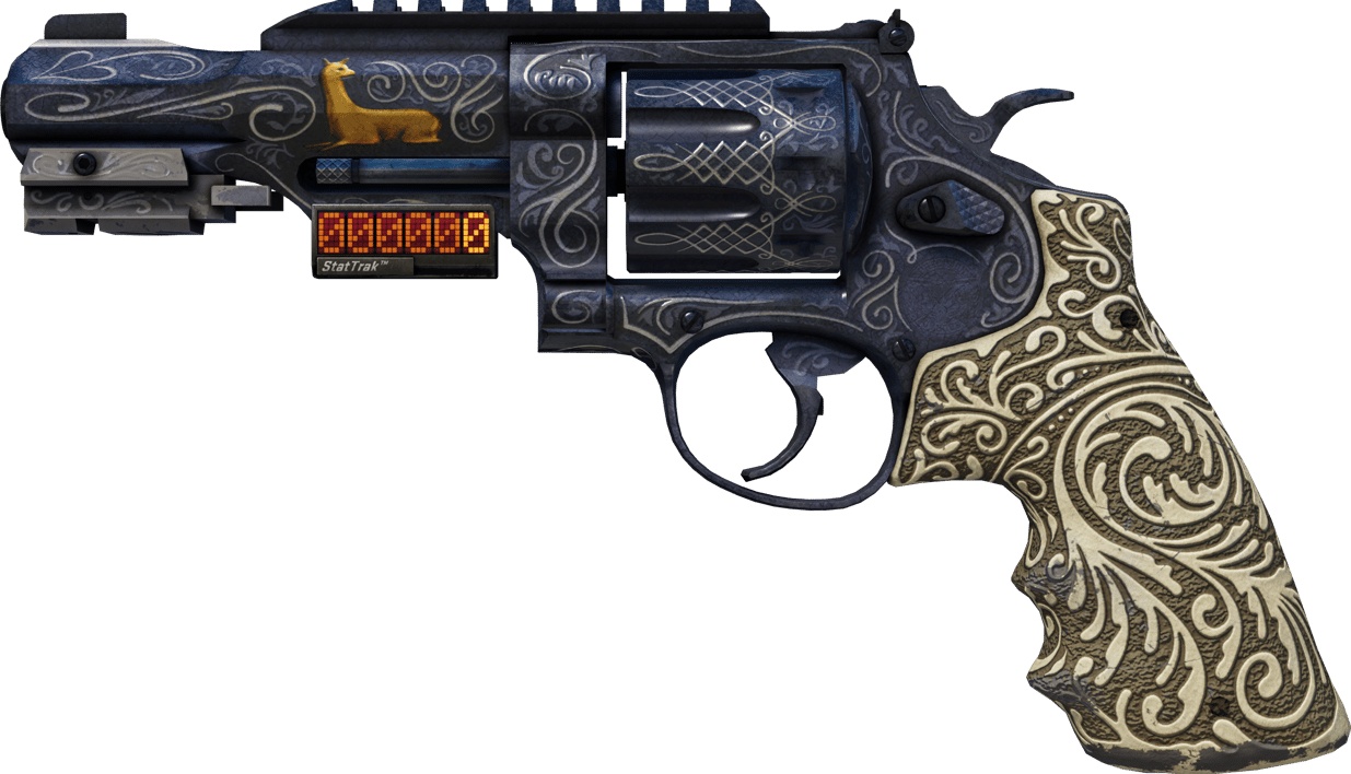 Preview image 1 of StatTrak™ R8 Revolver | Laamakanuuna (Reissussa rähjääntynyt)