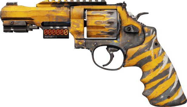 StatTrak™ R8 Revolver | 碎顱者 (戰場實測)