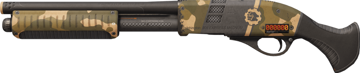 Preview image 1 of StatTrak™ Sawed-Off | Black Sand (かなり摩耗)