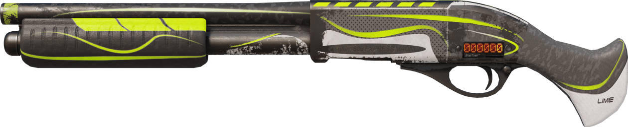 Preview image 1 of StatTrak™ Sawed-Off | Limelight (かなり摩耗)