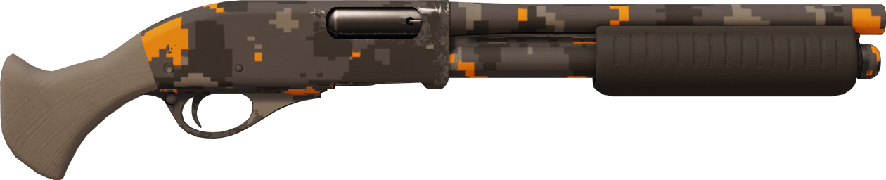 Preview image 2 of StatTrak™ Sawed-Off | DDPAT naranja (Recién fabricado)
