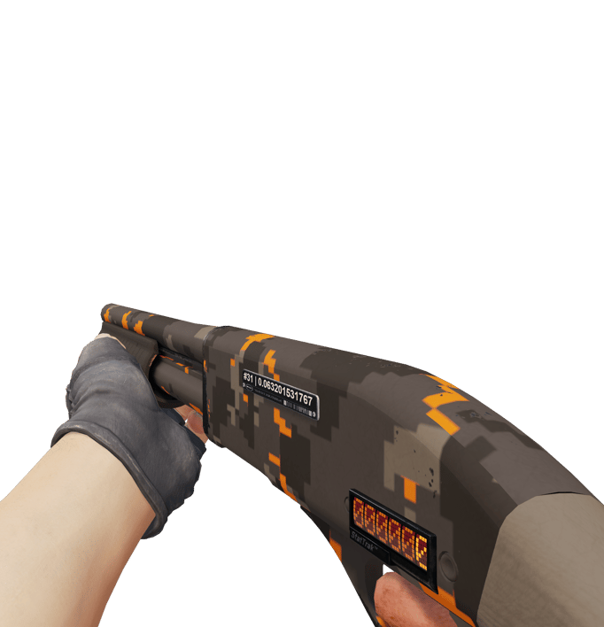 Preview image 3 of StatTrak™ Sawed-Off | DDPAT naranja (Recién fabricado)