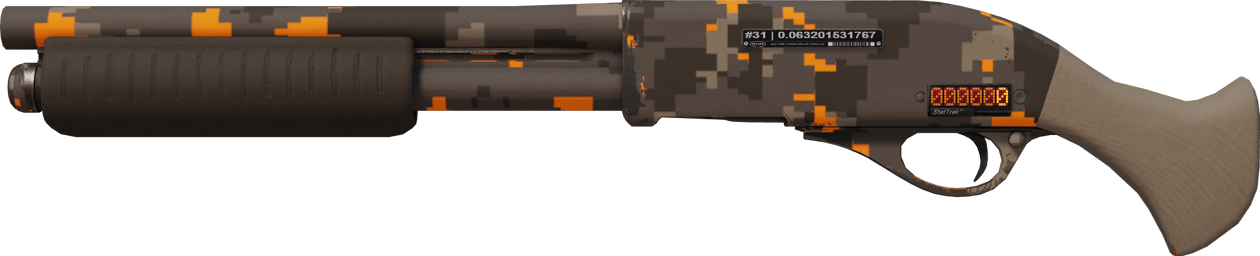 Preview image 1 of StatTrak™ Sawed-Off | DDPAT naranja (Recién fabricado)
