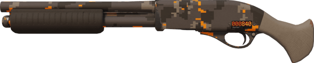 StatTrak™ Sawed-Off | 橙黄 DDPAT (略有磨损)