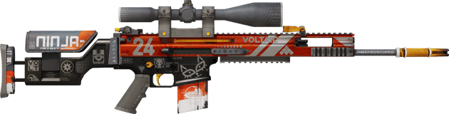 Preview image 2 of StatTrak™ SCAR-20 | Contacto sangriento (Algo desgastado)