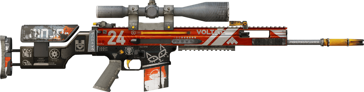 Preview image 2 of StatTrak™ SCAR-20 | 血紅運動 (重度磨損)