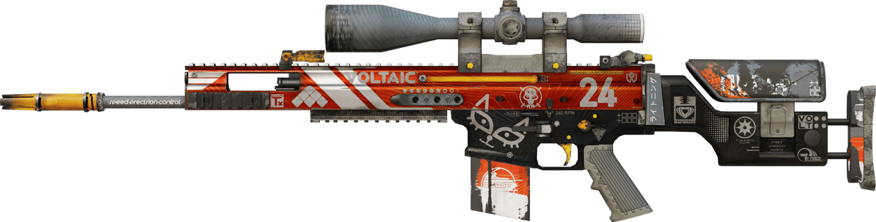 Preview image 1 of StatTrak™ SCAR-20 | 血紅運動 (重度磨損)