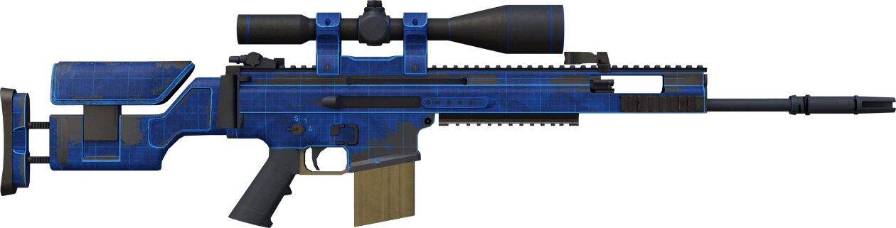 Preview image 2 of StatTrak™ SCAR-20 | Blueprint (Segnato dalle battaglie)